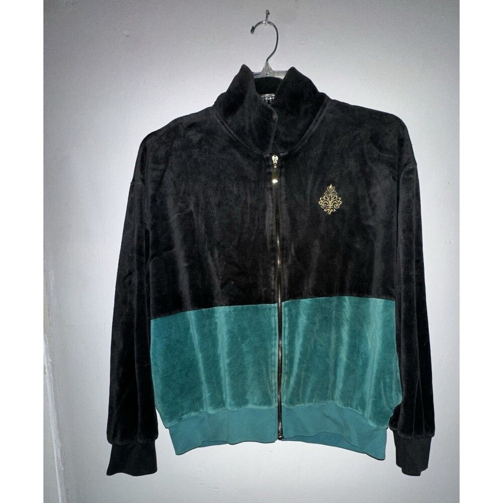 YS Studio Velour Jacket Size and Material Tag Missing 90s 80s Y2K